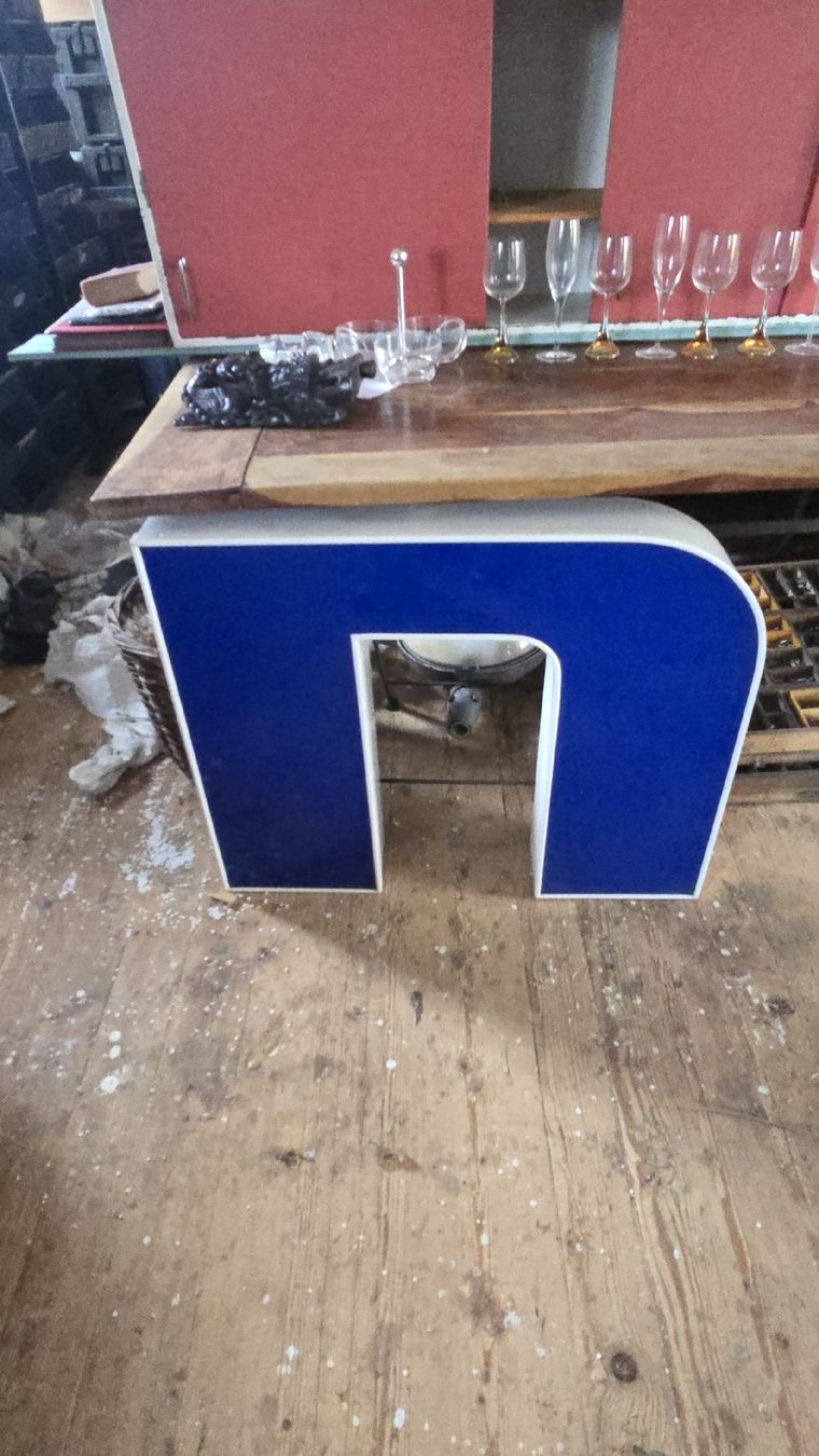 Tutte le decorazioni: Grosser Buchstabe N, blau/weiss – Usato da Oberaach venduto da Wicktrade 1