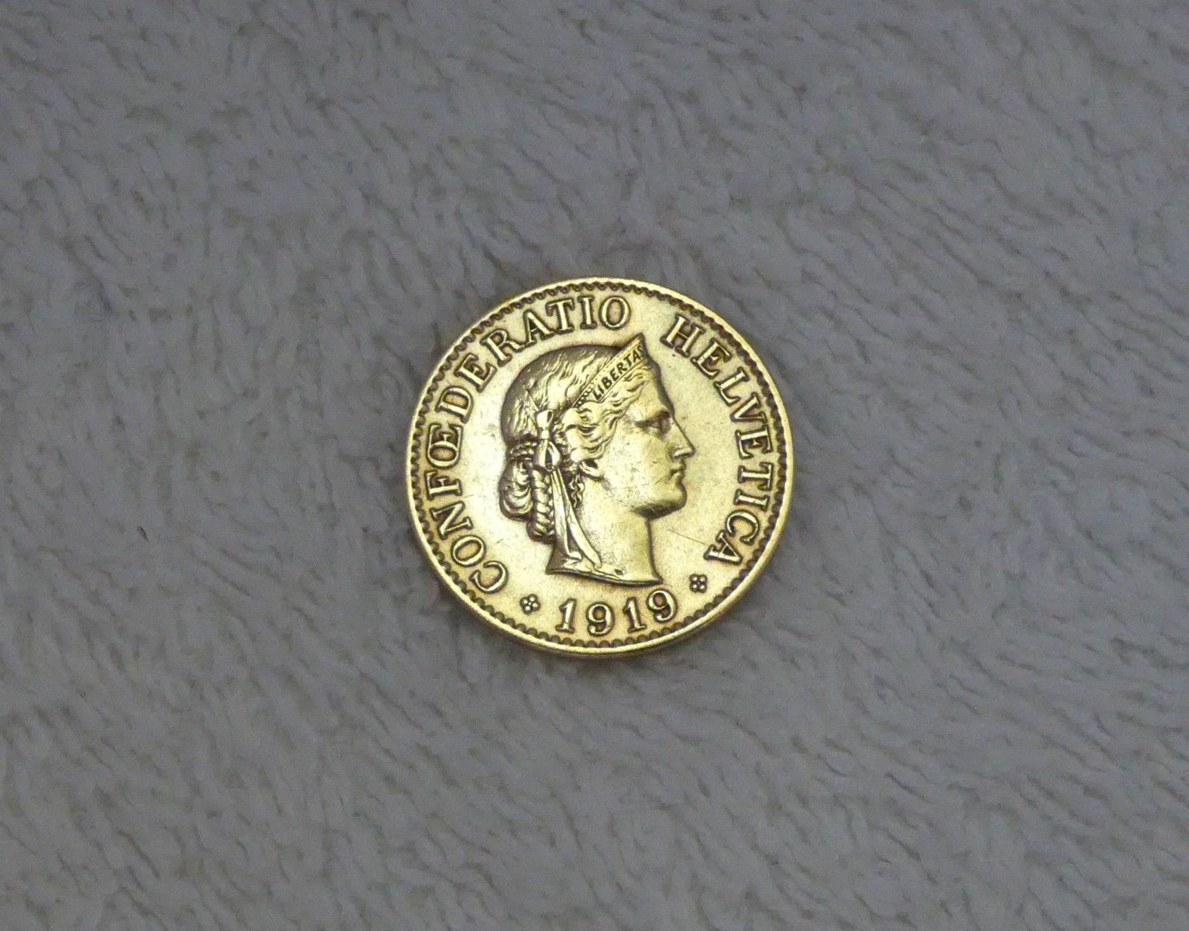 Tutti le monete: 10 centimes/rappen 1919 – Usato da Nyon venduto da Ilmi09