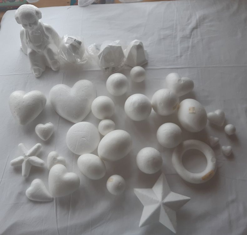 MAGICLULU Schaumstoff-Halbkugeln – 50 Stück, 6 Cm Durchmesser, Weiß, Zum Basteln & Dekorieren