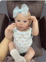 Reborn Baby Puppe, 46cm mit Schnuller