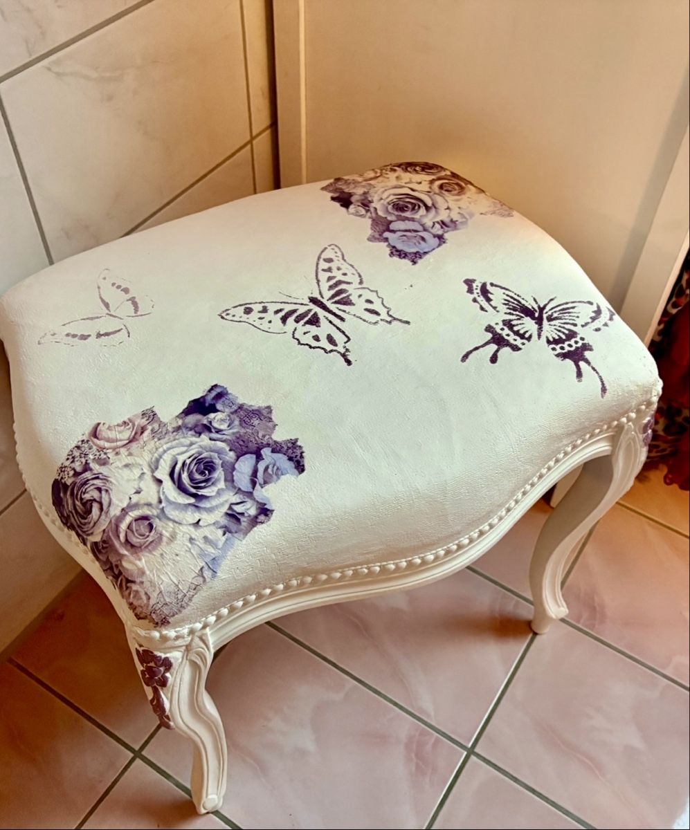Hocker: Hocker Shabby Chic – Neu (gemäss Beschreibung) aus Safenwil von taschenlady 1