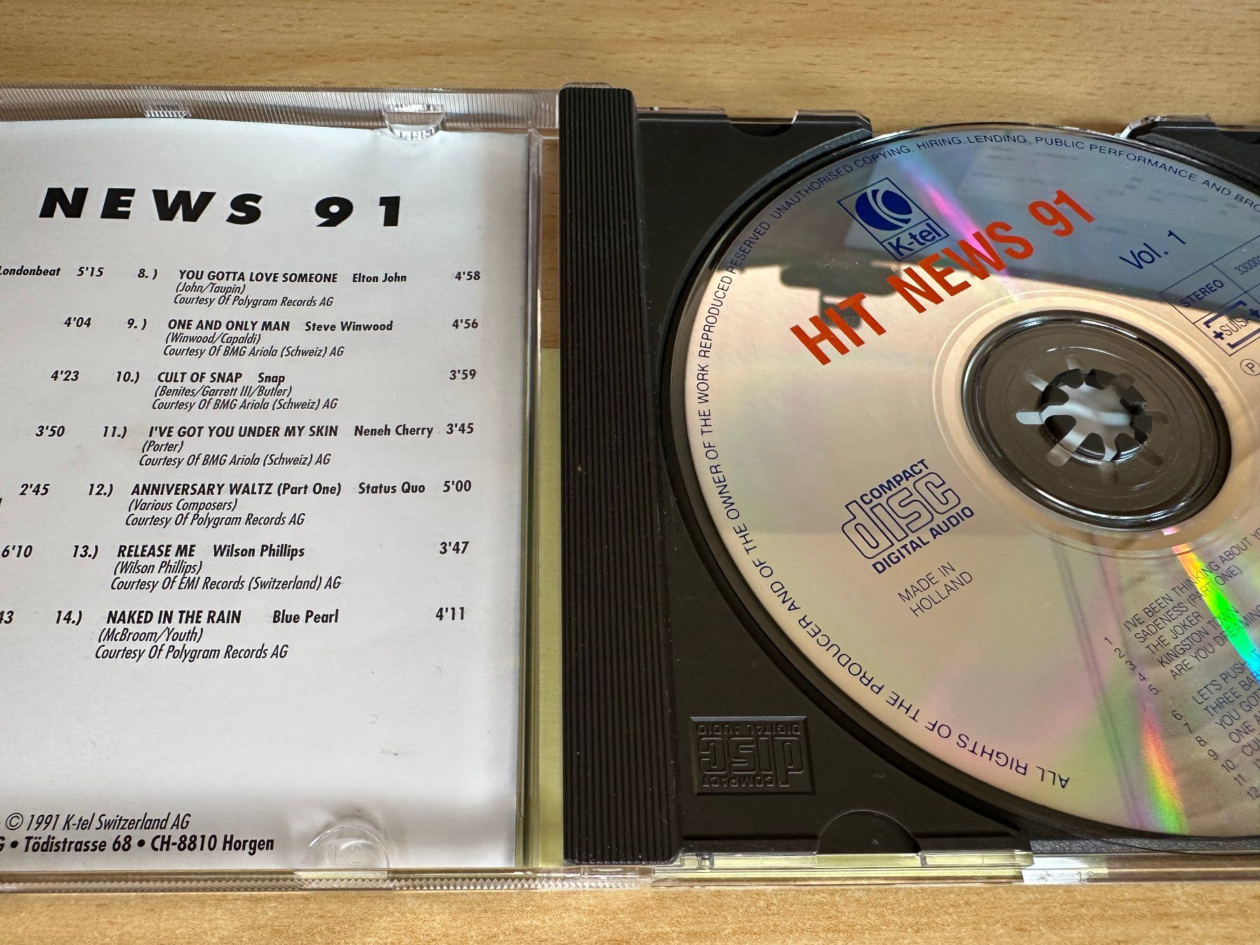 CDs: Various – Hit News 91 – Gebraucht aus Rikon im Tösstal von Alpenmutz 2