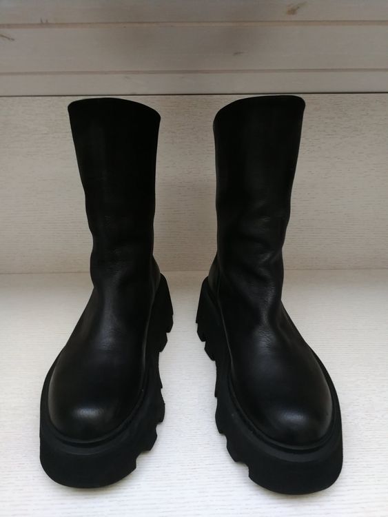 Derby Femme PAL OFFNER - Cuir Noir, Pointure 40, Neuves Avec Emballage, Qualité Exceptionnelle