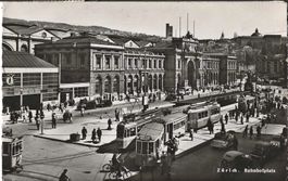 Karte Zürich (Bahnhofplatz 1949)