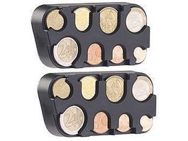 2 Stück Münzen Box Münzensotierer NEU