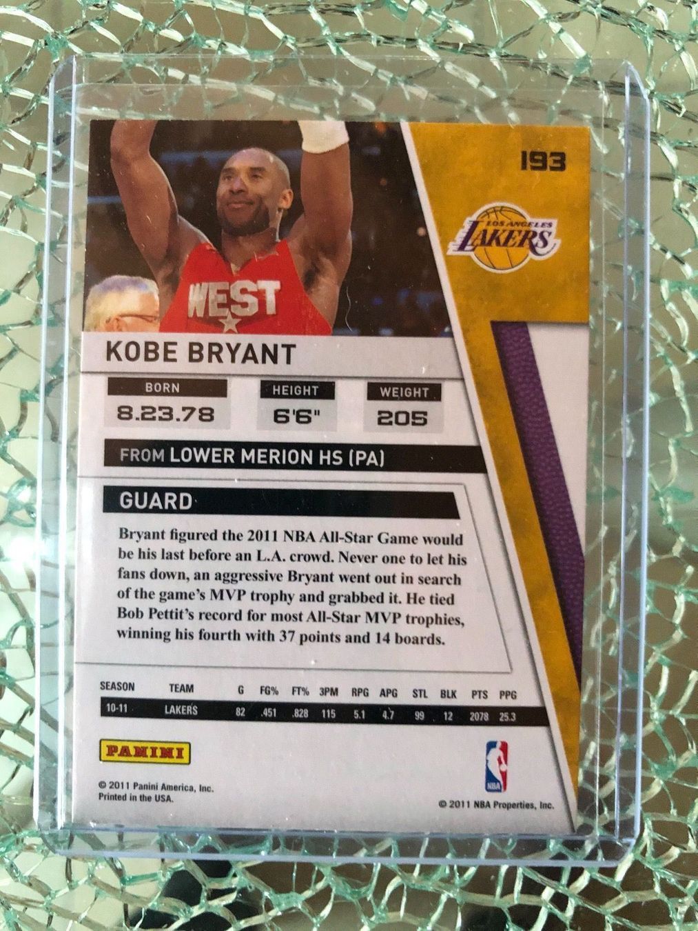 Nba Carte collezionabili: Panini Kobe Bryant 2011 – Nuovo (secondo la descrizione) da Vullierens venduto da Gaara04 1
