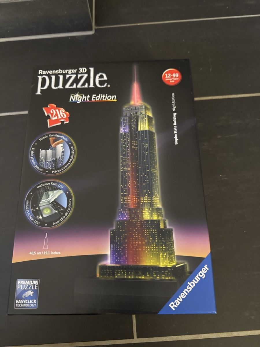 Ravensburger Puzzles: Ravensburger 3D Puzzle Empire State Building, 216 Teile – Gebraucht aus Oberweningen von Jogi2