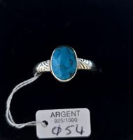 Bague Vintage Style Navajo Native avec Turquoise Silber 925