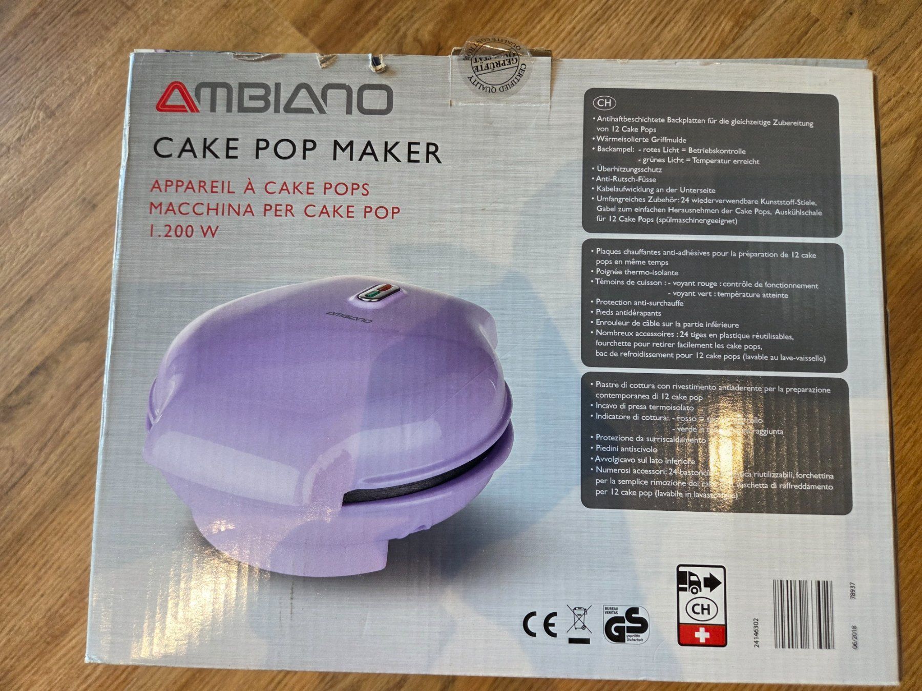 Appareils de cuisine: Cake Pop Maker, neu und OVP – Neuf avec emballage d'origine à Heinrichswil par frankie19860