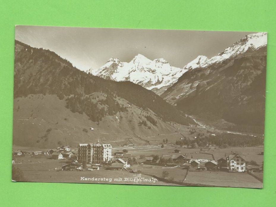 Cartoline postali: Kandersteg mit Blüemlisalp - alte Postkarte – Usato da Zürich venduto da t24_de