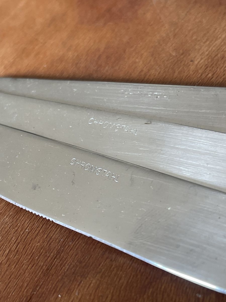 Coltelli da cucina: 3x Vintage Stainless Steel Messer – Usato da Bern venduto da Piratamorgan 2