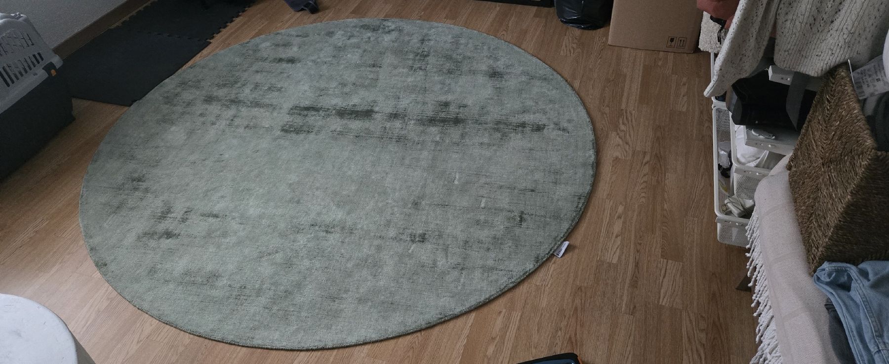 Tappeti: Viskoseteppich 200x200 Mint – Usato da Zollikerberg venduto da Thrisha