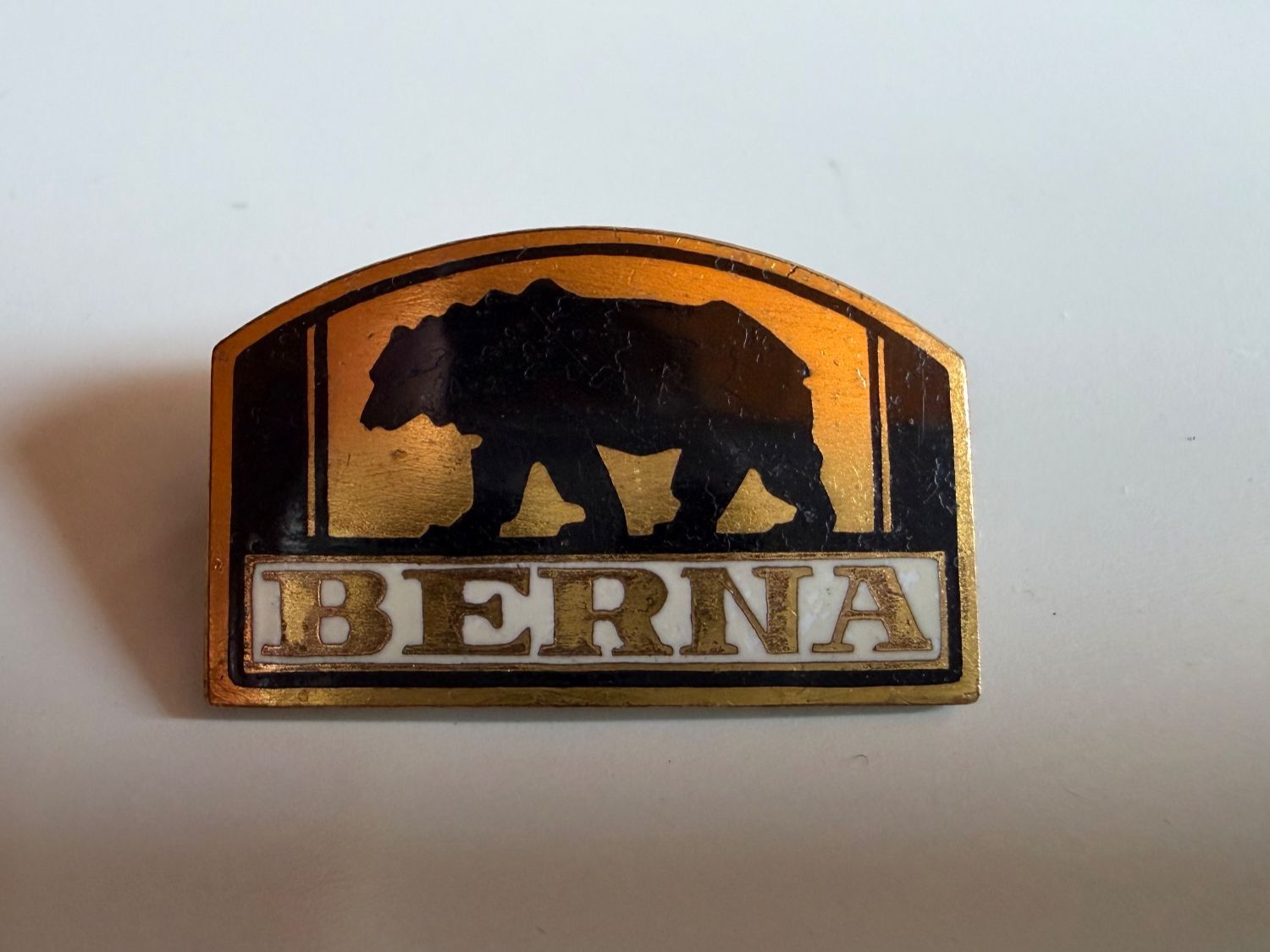 Placchette & Badge: Anstecker Pin BERNA – Usato da Winterthur venduto da calocephalus