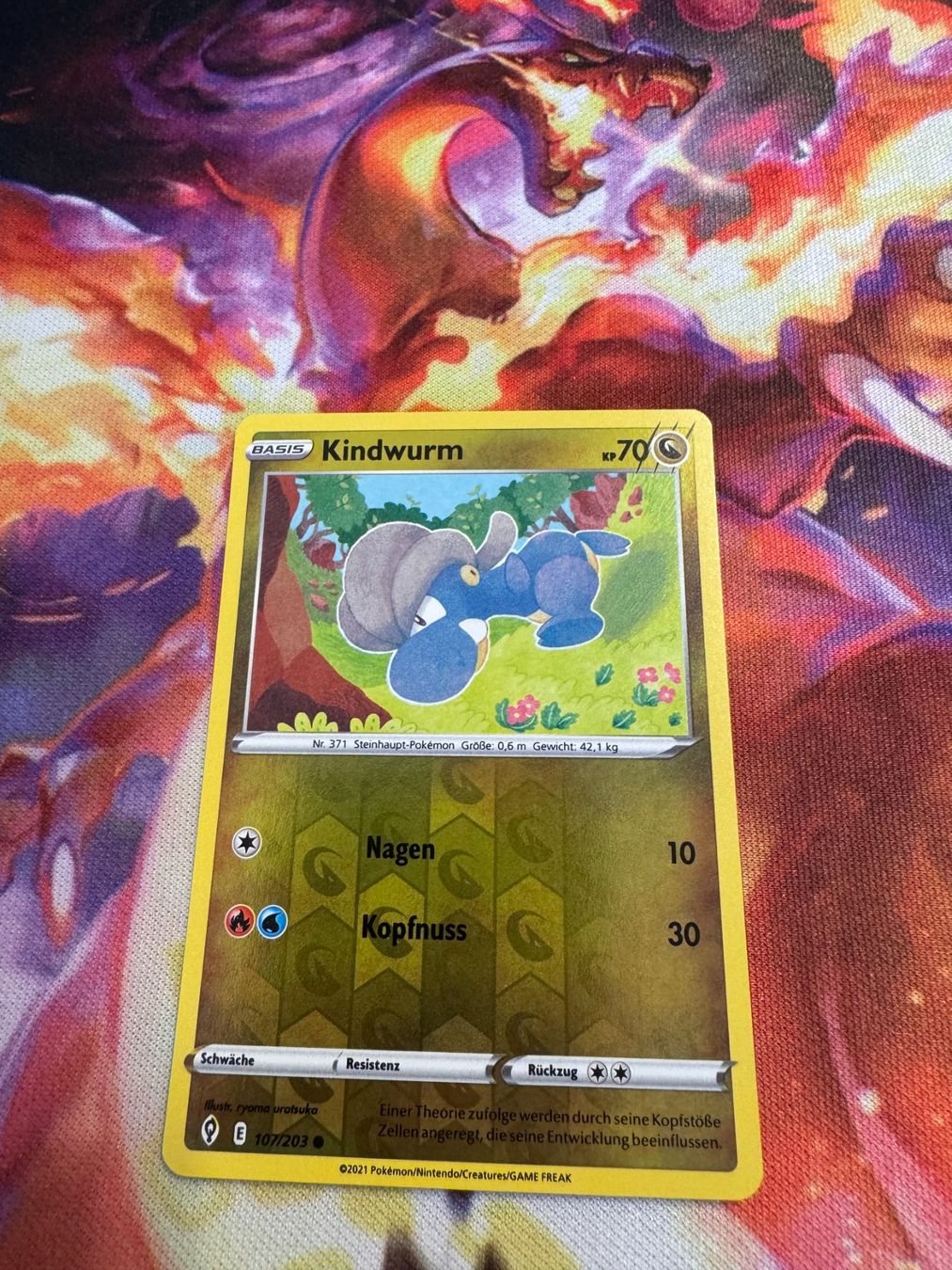 Pokémon Carte collezionabili: Kindwurm (EVS 107) / Reverse Holo / Drachenwandel – Nuovo (secondo la descrizione) da Bülach venduto da CherryBlu