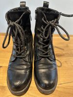 Bottines noires à lacets, taille 39