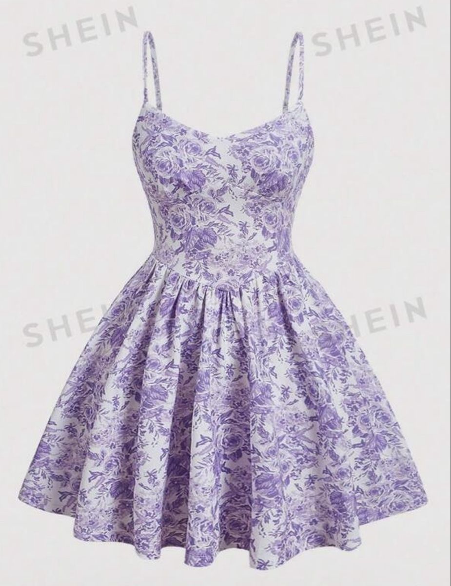 Shein Vestiti: Sommerkleid Lila-Weiss / Grösse: M – Nuovo (secondo la descrizione) da Oberhofen Thun'see venduto da ClaudiaKelesh
