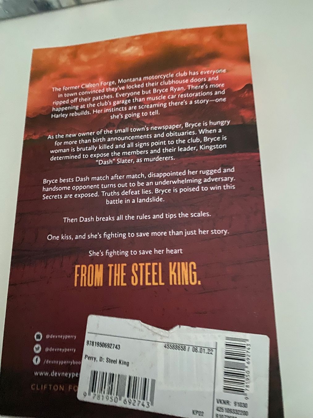 Libri: Devney Perry: Steel King, Clifton Forge Serie, Top! – Nuovo (secondo la descrizione) da Fällanden venduto da Maxim20 1