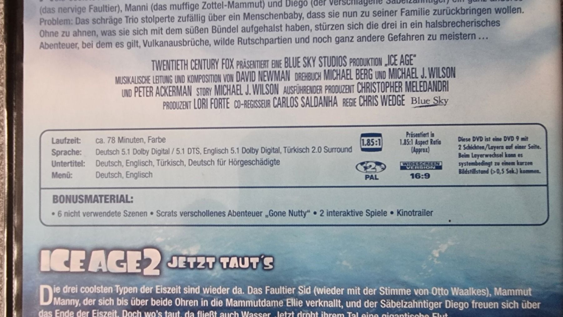 Alle DVDs: DVD Ice Age 1 und 2 – Gebraucht aus Oetwil am See von fineli2 1