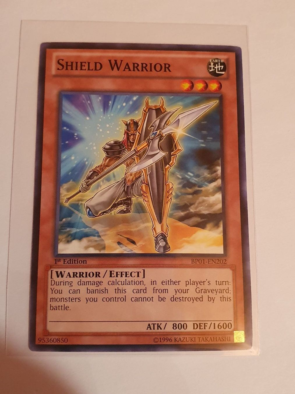 Yugioh Carte collezionabili: Shield Warrior Yugioh first Edition Card – Usato da Oberdorf BL venduto da BaldenEagle