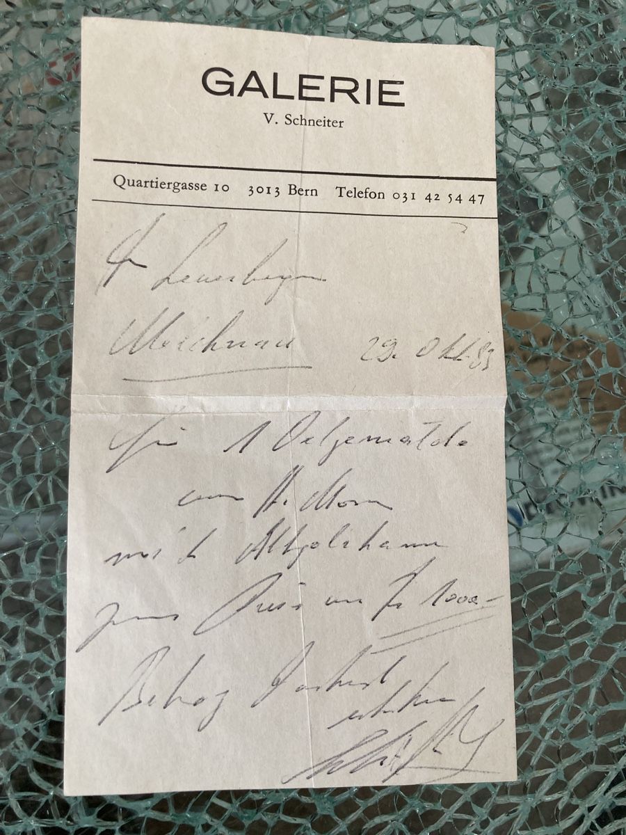 Dipinti: Original - Langholzfuhre von H.Moser 1982 – Usato da Sempach venduto da diegito_87 5