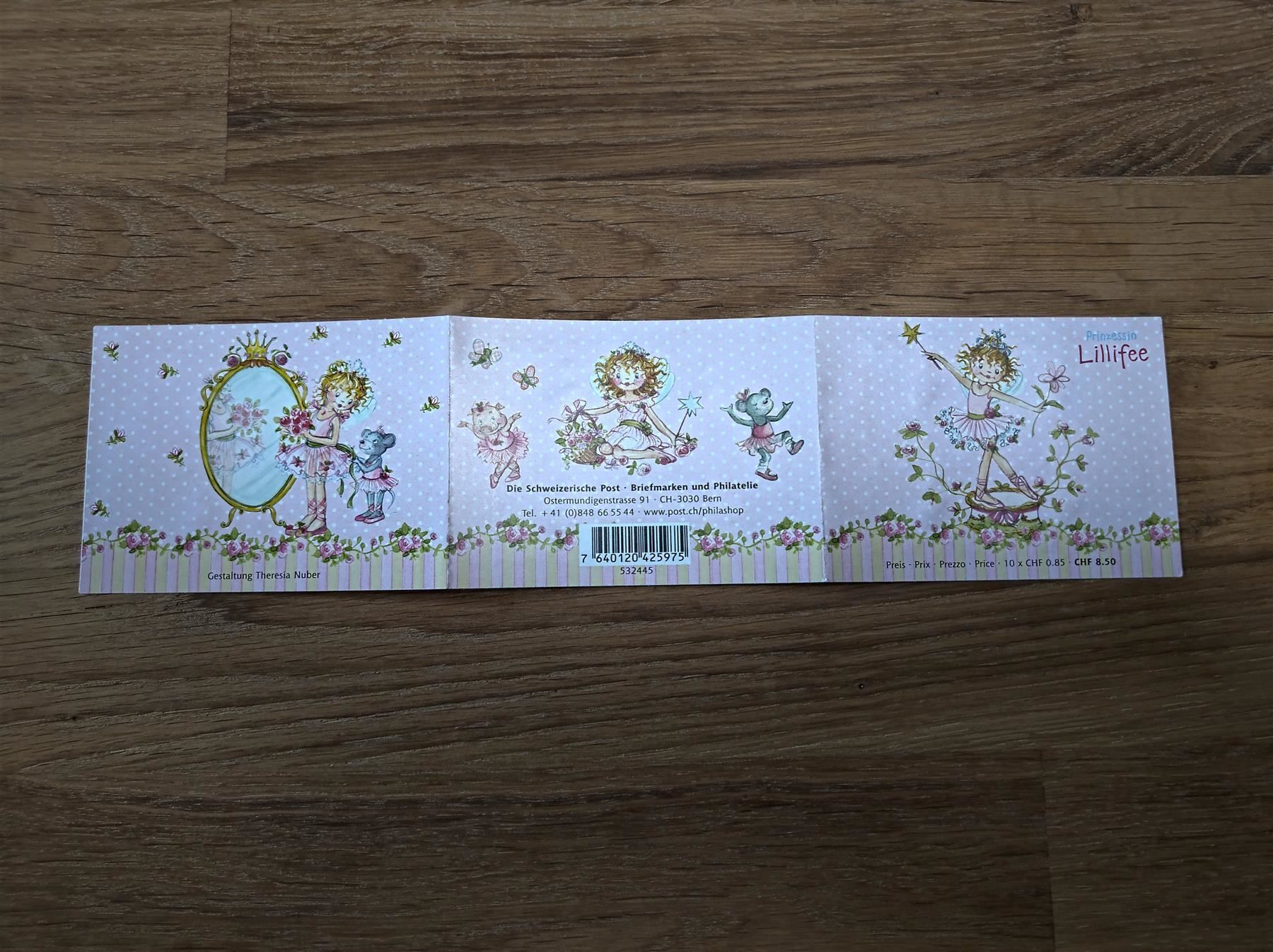 Alle Briefmarken: Markenheft Prinzessin Lillifee, Ersttag – Gebraucht aus Rickenbach SO von Bytebull 1