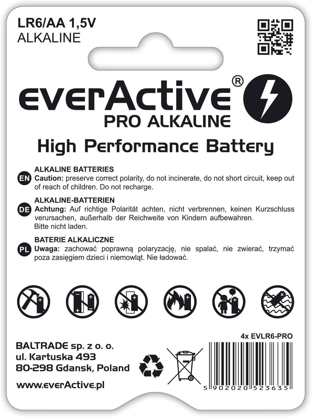 Akkus & Batterien: everActive AA Batterien 40er Pack, Pro Alkaline, Mignon LR6 – Neu und originalverpackt aus Bülach von StoreInShop.com 1