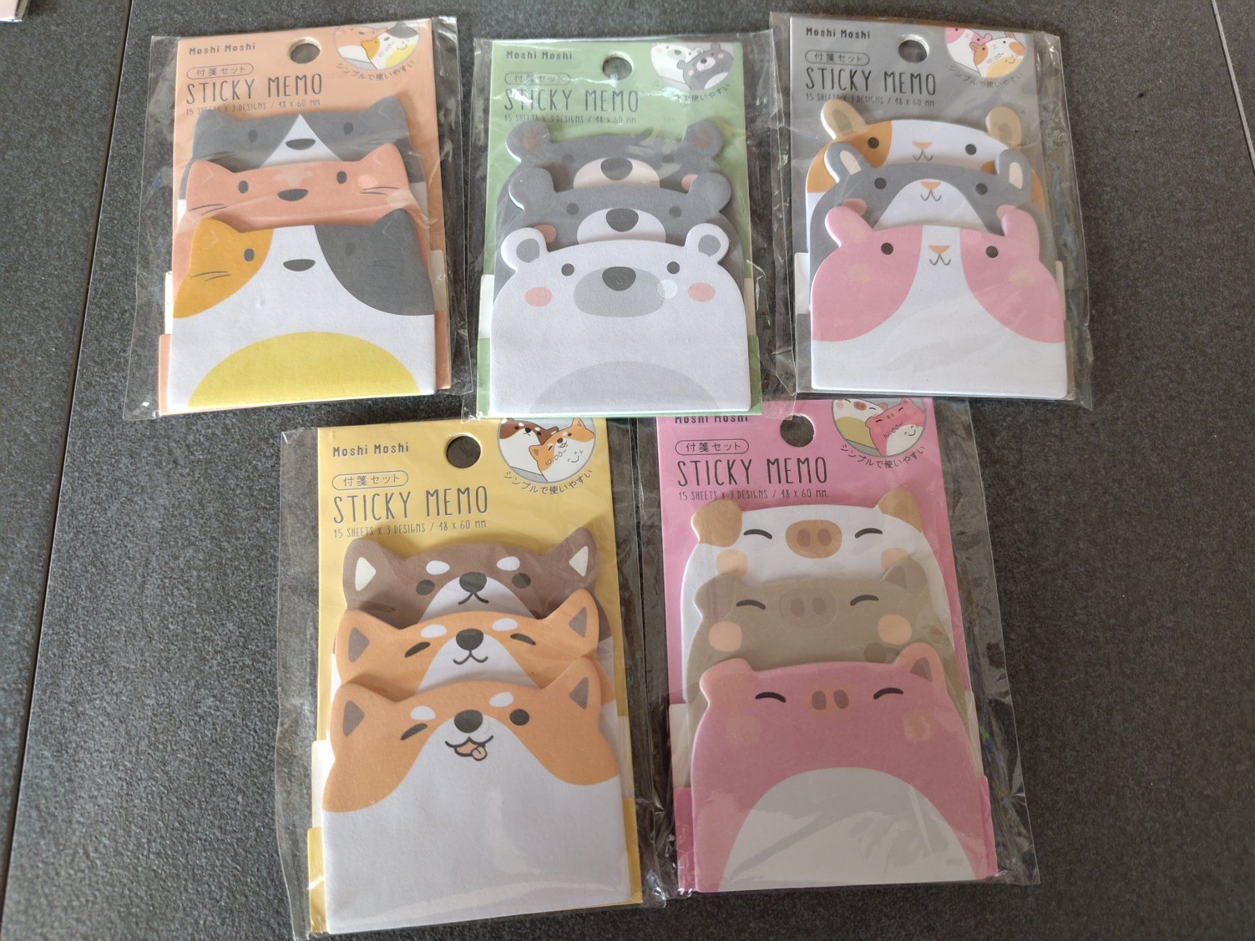 Blocchi: 5 Pack süssi Notizzettel Set Tiere 3er Set Neu schwein – Nuovo e nell'imballaggio originale da Leuggern venduto da Pummi19