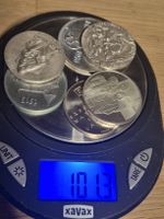 101.3 Gramm 900er Silber in Medaillenform