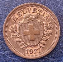 1 RAPPEN JAHR 1927 - SCHWEIZ / RAR