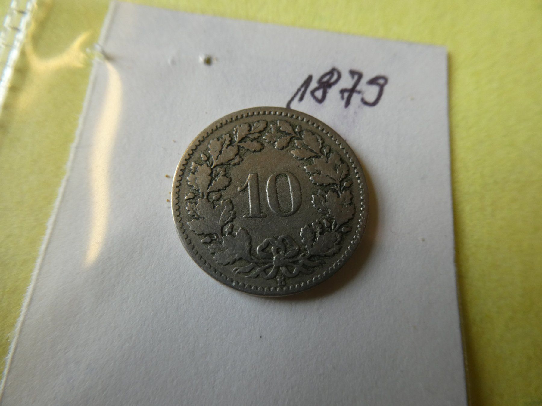 Tutti le monete: Schweiz 1879, 10 Rappen – Usato da Hinterforst venduto da rohusri 1