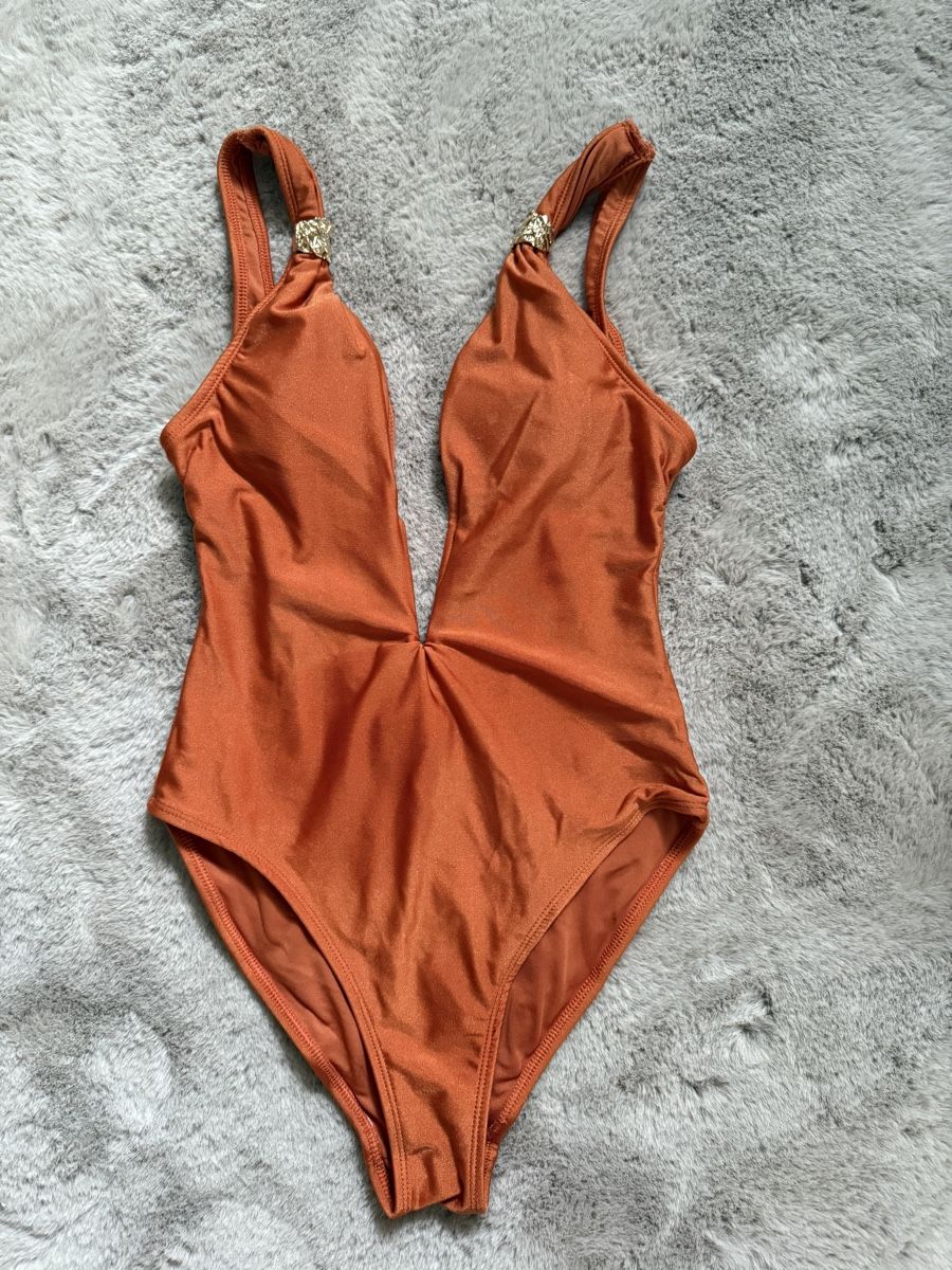 Costumi da bagno & Bikini: Orangefarbener Badeanzug – Usato da Döttingen venduto da SenKirman