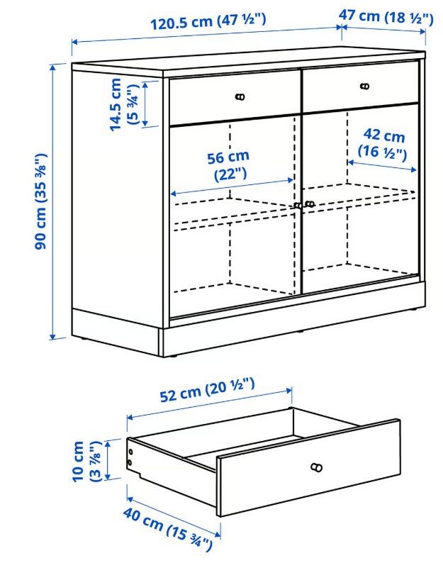 Ikea Cassettiere: IKEA TONSTAD Sideboard, braun gebeiztes Eichenfurnier – Nuovo e nell'imballaggio originale da Rothenburg venduto da IKEA_Rothenburg 3