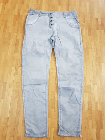 Pantalon femme stretch coton gris Broadway