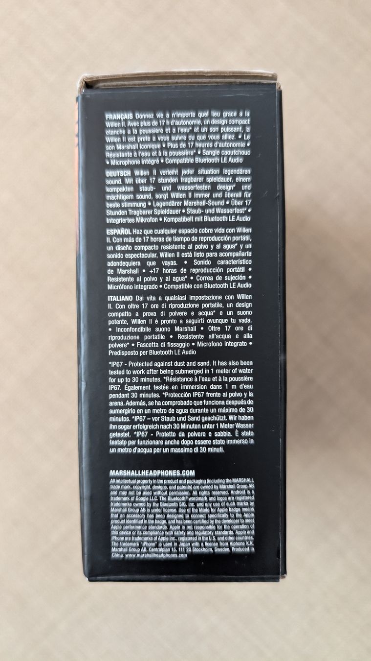 Marshall Lautsprecher: Marshall Willen II Bluetooth Lautsprecher – Cream – Neu und originalverpackt aus Wädenswil von coconut1289 4