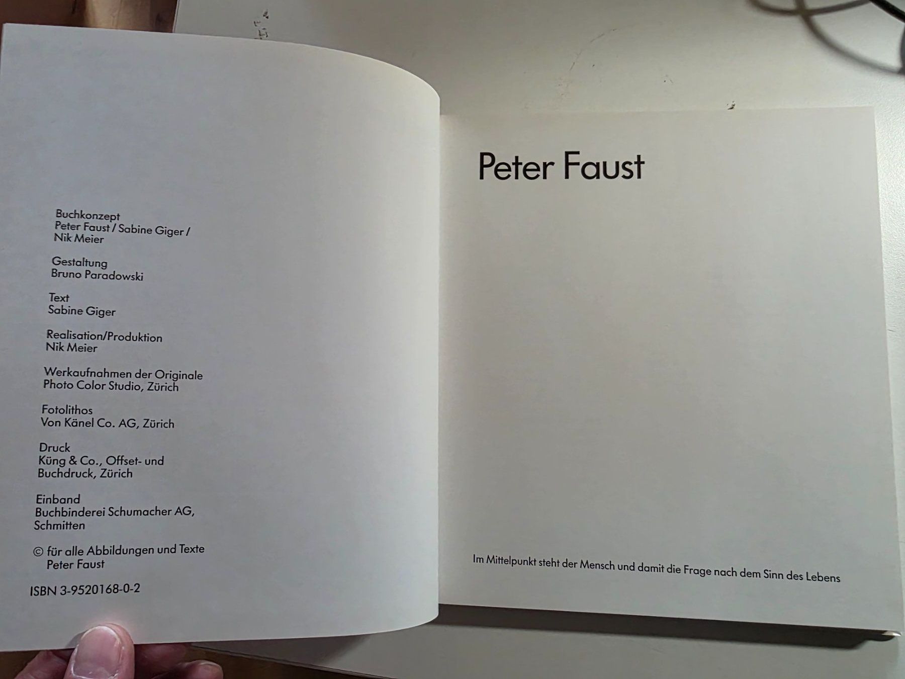 Livres: Peter Faust - Sinn des Lebens ... signiert – D'occasion à Walterswil BE par Lonitti 5
