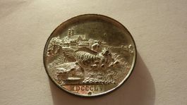 Uralte Medaille: 500 Jahre Erdbeben in Basel 1856, vorz.