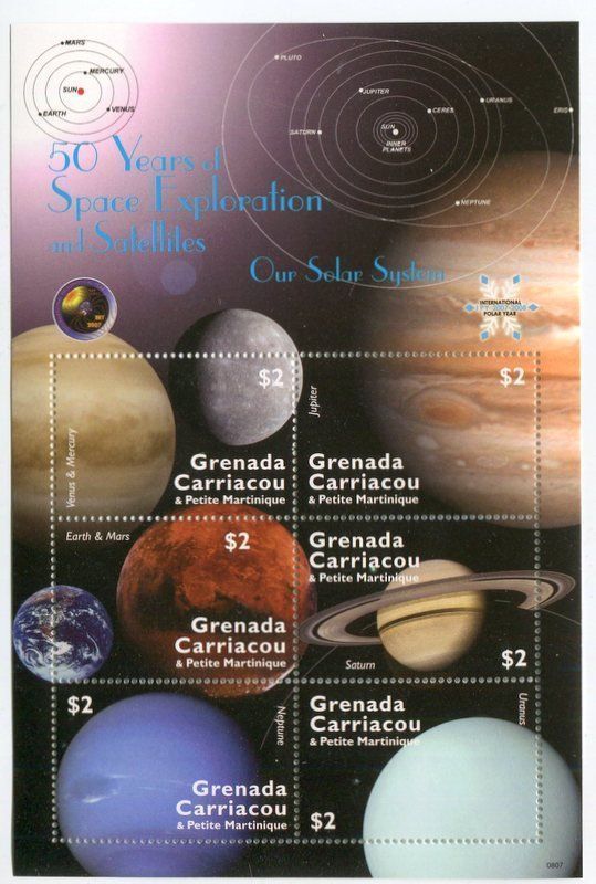 Alle Briefmarken: Block "Sonnensystem". Grenada. – Neu und originalverpackt aus Basel von Butsch5