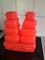 Rote Rotho Lunchboxen, 9-teilig, Swiss Made, Top Zustand!
