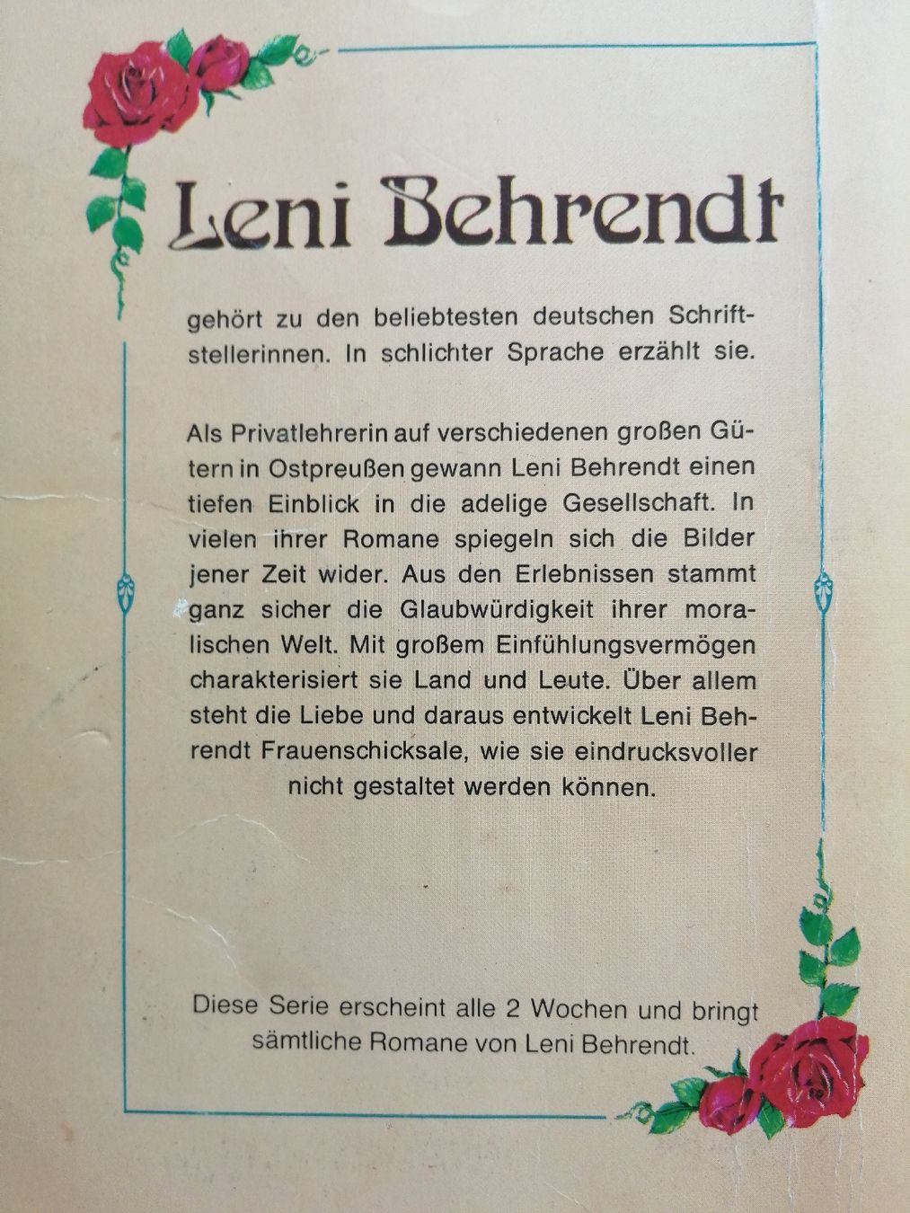 Bücher: 3 Leni Behrendt Romane: "Dort..", "Die drei...", "Sieben.." – Gebraucht aus Honau von holunder3 1