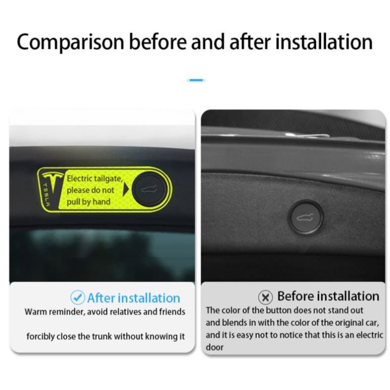 Sticker: Tesla Kofferraum Warning Aufkleber – Nuovo e nell'imballaggio originale da Dietikon venduto da e-car-shop.schweiz 2