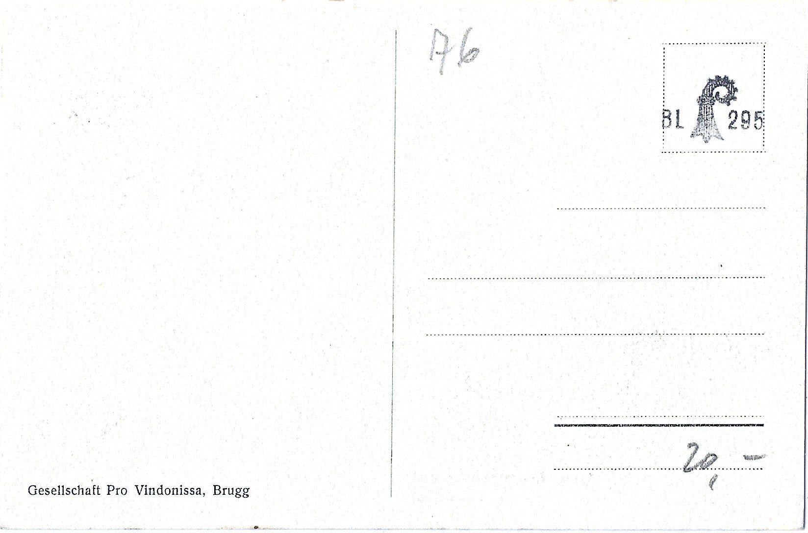 Ansichtskarten: Röm.  Amphitheater  Vindonissa  Windisch  "Bärlisgrueb" – Gebraucht aus Bütschwil von Jackson1A 1