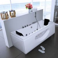 2279 - Whirlpool CUMA M MIT Bullauge - 180x90x55cm - WEISS