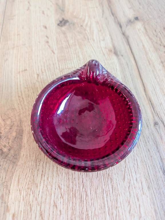 Portacenere: Murano Aschenbecher rot – Usato da Nidau venduto da nani111