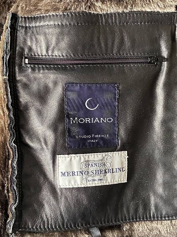 Mäntel: Schwarzer Ledermantel-Moriano / Studio Firenze – Gebraucht aus Meilen von michbeck71 2