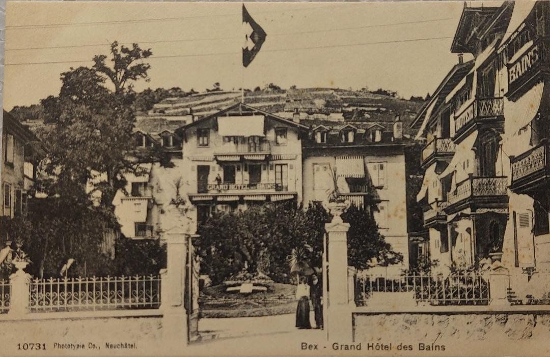Cartoline postali: BEX - Grand Hôtel des Bains – Usato da Delémont venduto da Domdom1