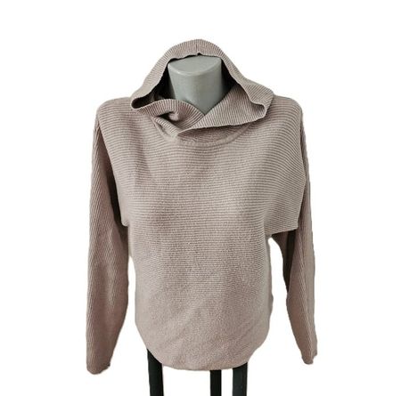 leichter Strick Pulli mit Kapuze Gr. XS Glitzerfäden
