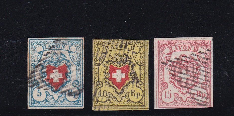 Alle Briefmarken: CH Briefmarken Lot "Rayon I, II + III" – Gebraucht aus Münchwilen AG von Nesar