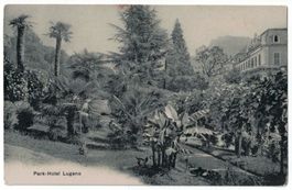Lugano, Park-Hotel, giardino, verso 1910