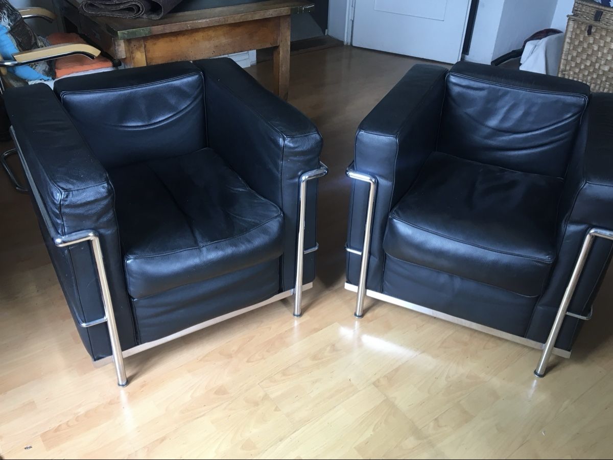 Le Corbusier Fauteuils: Le Corbusier LC2 Sessel Replica – D'occasion à Bremgarten AG par Arta57 1