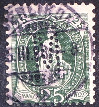 Tous les timbres: Perfin   56 – D'occasion à Opfikon par webstar30